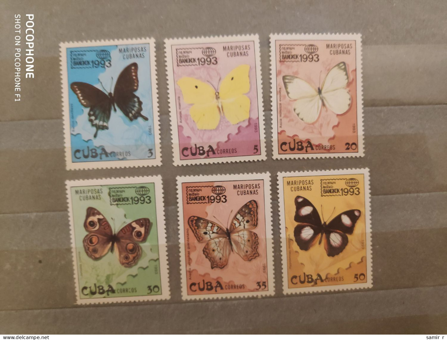 1993	Cuba	Butterflies (F90) - Unused Stamps