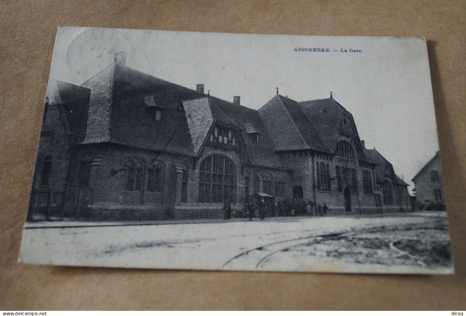 Adinkerke , La Gare ,très Belle Carte Ancienne - De Panne