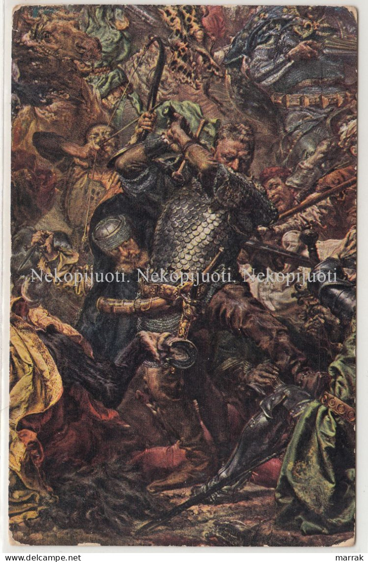 Malarstwo, Jan Matejko, Grunwald, 1910' Postcard - Polonia