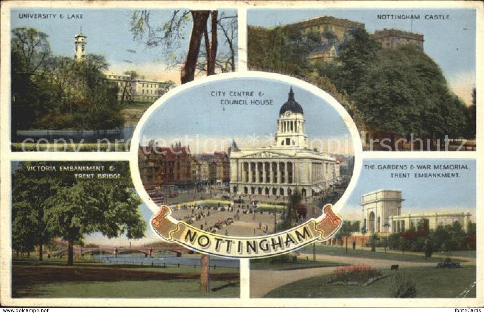 72323510 Nottingham UK Castle Council House Trent Bridge Nottingham UK - Other & Unclassified