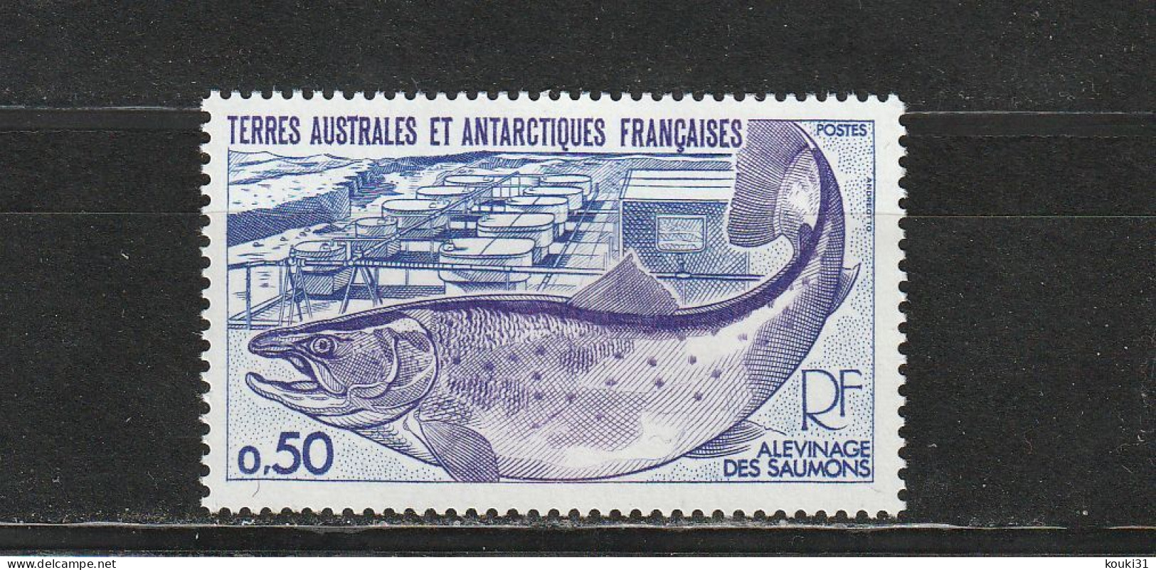 TAAF YT 71 ** : Alevinage Des Saumons - 1977 - Unused Stamps