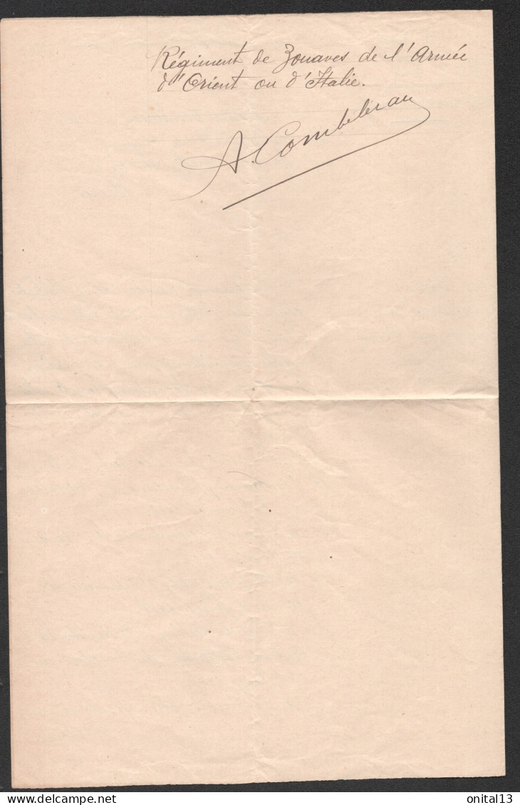 1917 DEMANDE DE PASSAGE DANS INFANTERIE / 10EME REGION PLACE DE DINAN / 30 EME DRAGON / ZOUAVE F176 - Documenti