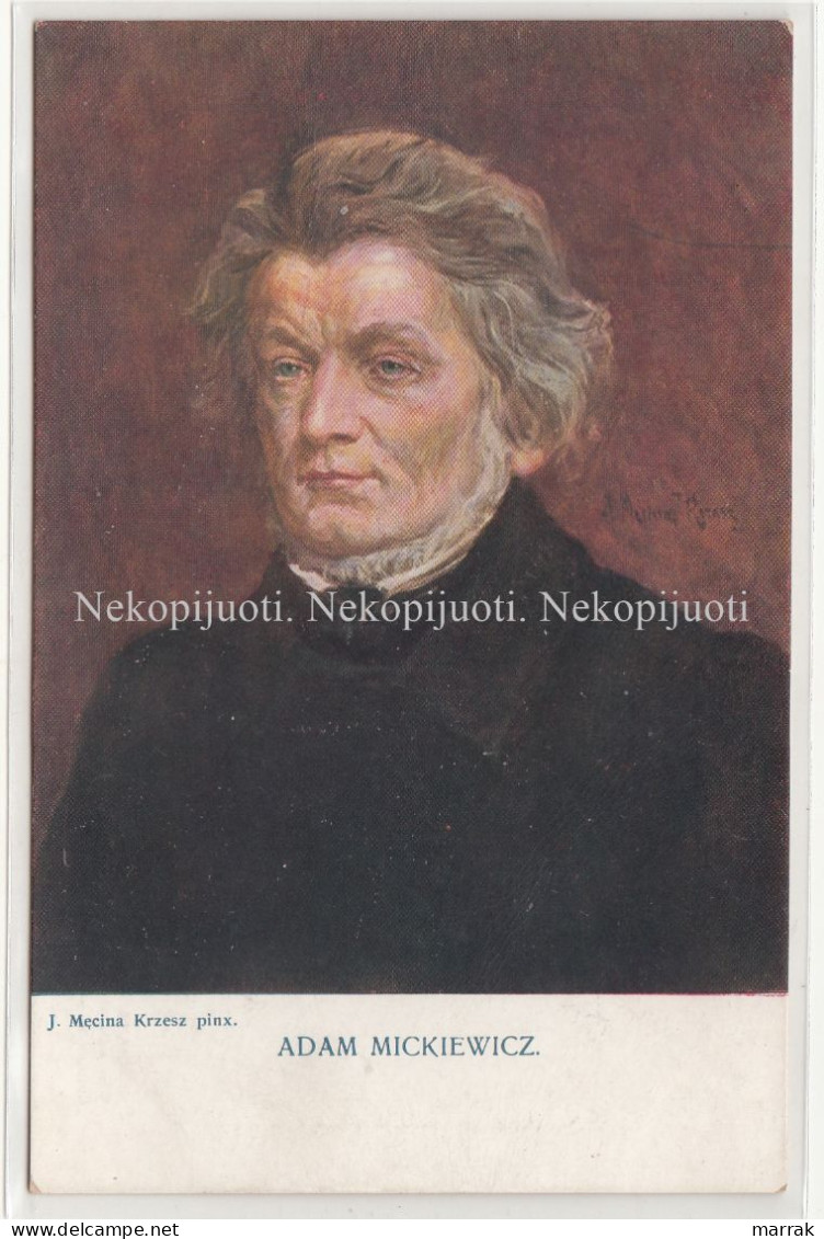 Adam Mickiewicz, 1910' Postcard - Polonia