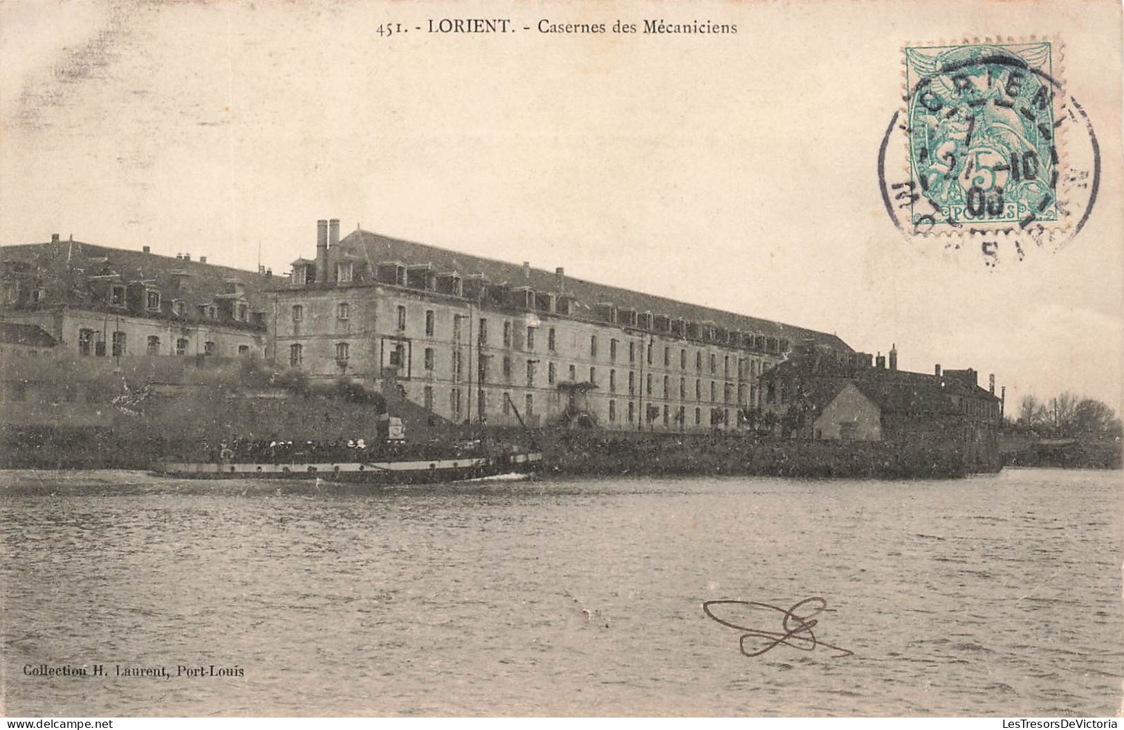 FRANCE - Lorient - Vue Panoramique - Casernes Des Mécaniciens - Bateaux - Carte Postale Ancienne - Lorient