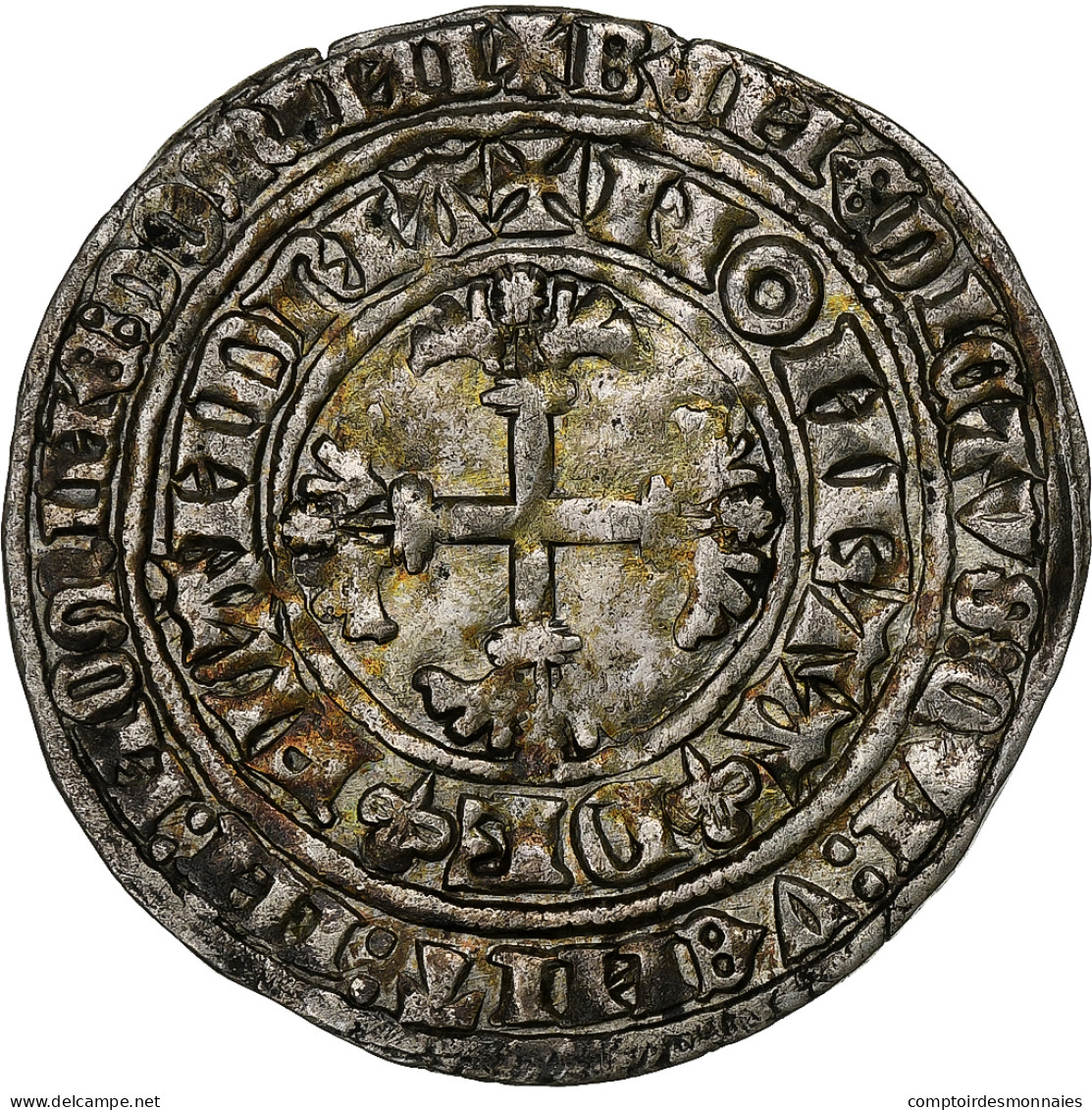 Comté De Flandre, Louis II De Mâle, Double Gros Botdraeder, 1365-1383, Malines - Sonstige & Ohne Zuordnung