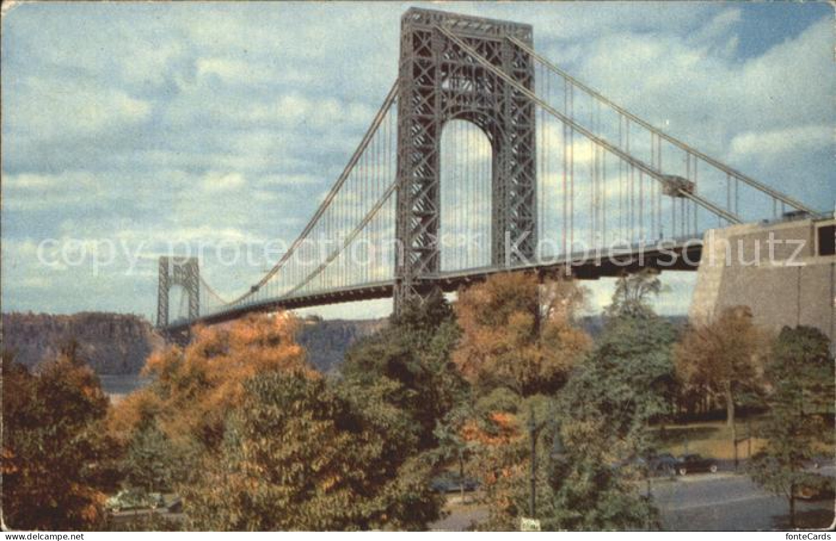 72320050 New_York_City George Washington Bridge Hudson River  - Autres & Non Classés