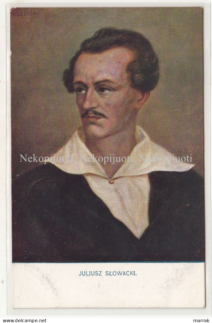 Juliusz Slowacki, 1910' Postcard - Polonia