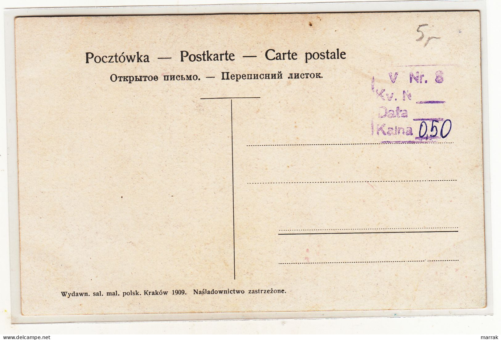 Juliusz Slowacki, 1910' Postcard - Polonia