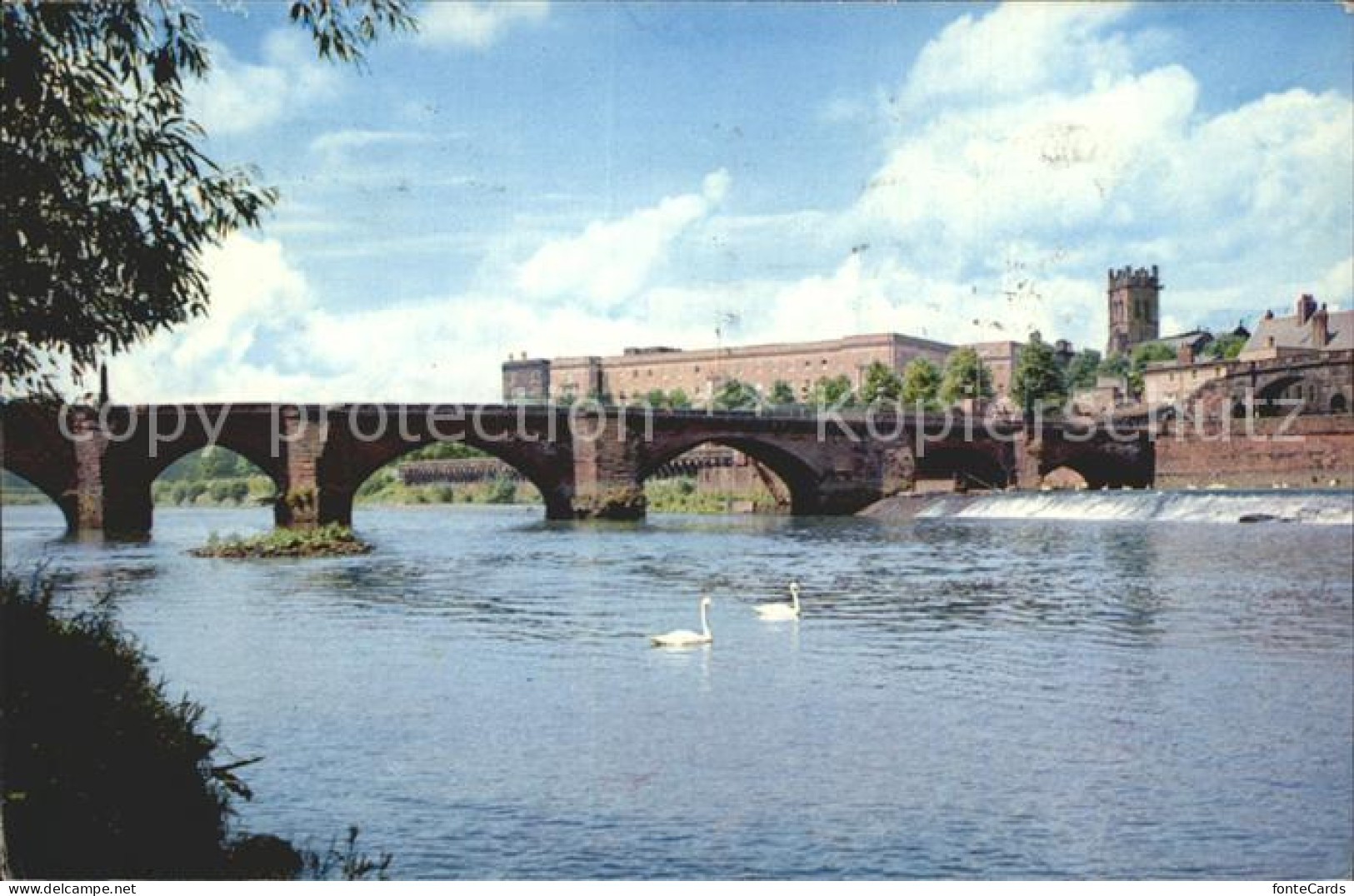 72318478 Chester Cheshire Old Dee Bridge New Country  Chester - Otros & Sin Clasificación