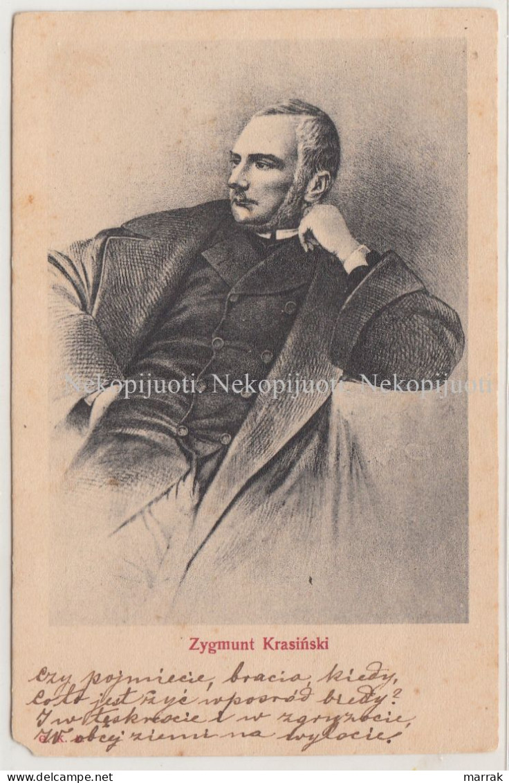 Zygmunt Krasinski, 1900' Postcard - Polonia