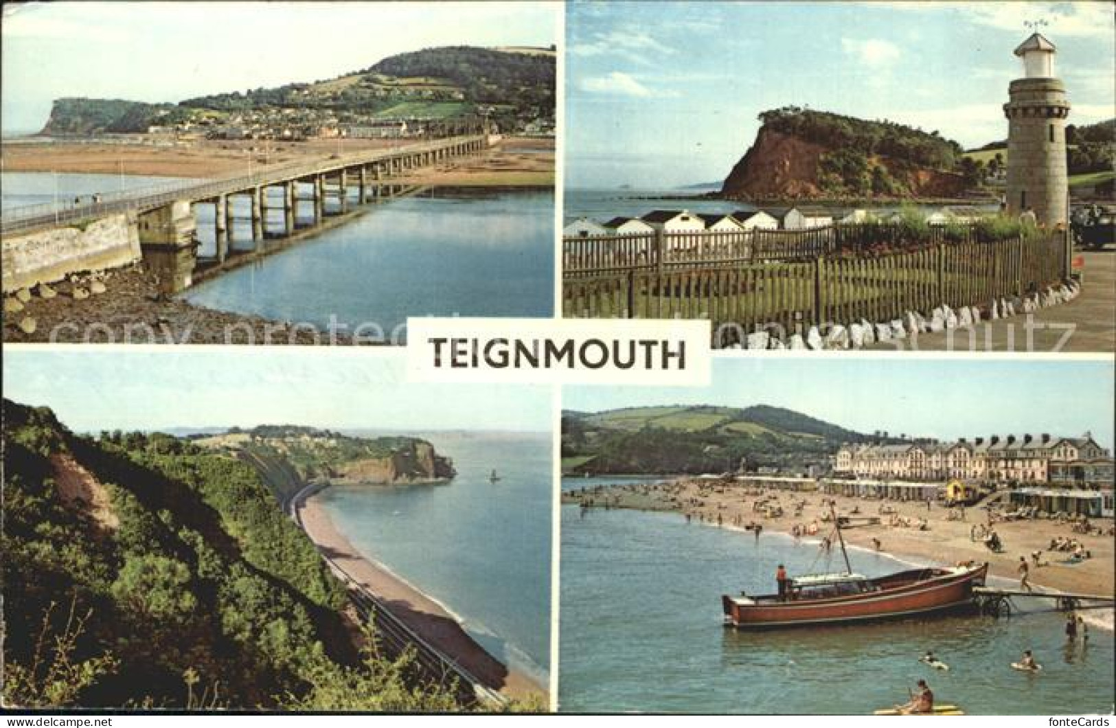 72316484 Teignmouth Teignbridge Strand Bruecke Leuchtturm Teignmouth Teignbridge - Autres & Non Classés