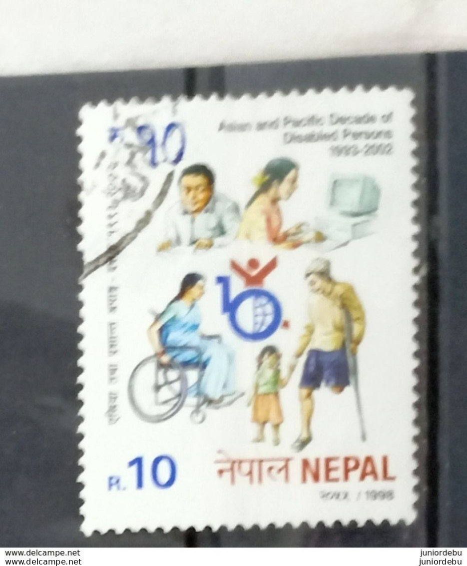 Nepal - 1998 - Asian And Pacific Decade Of Disabled Persons - USED.  ( D). ( Condition As Per Scan) ( OL 15/04/2020 ) - Népal