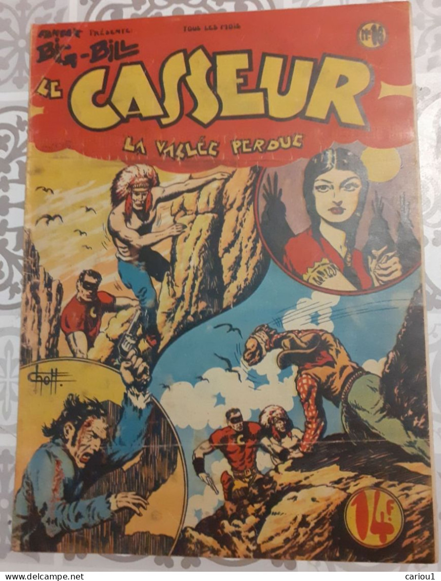 C1 BIG BILL LE CASSEUR # 16 1948 CHOTT Pierre MOUCHOT La Vallee Perdue PORT INCLUS - Originele Uitgave - Frans