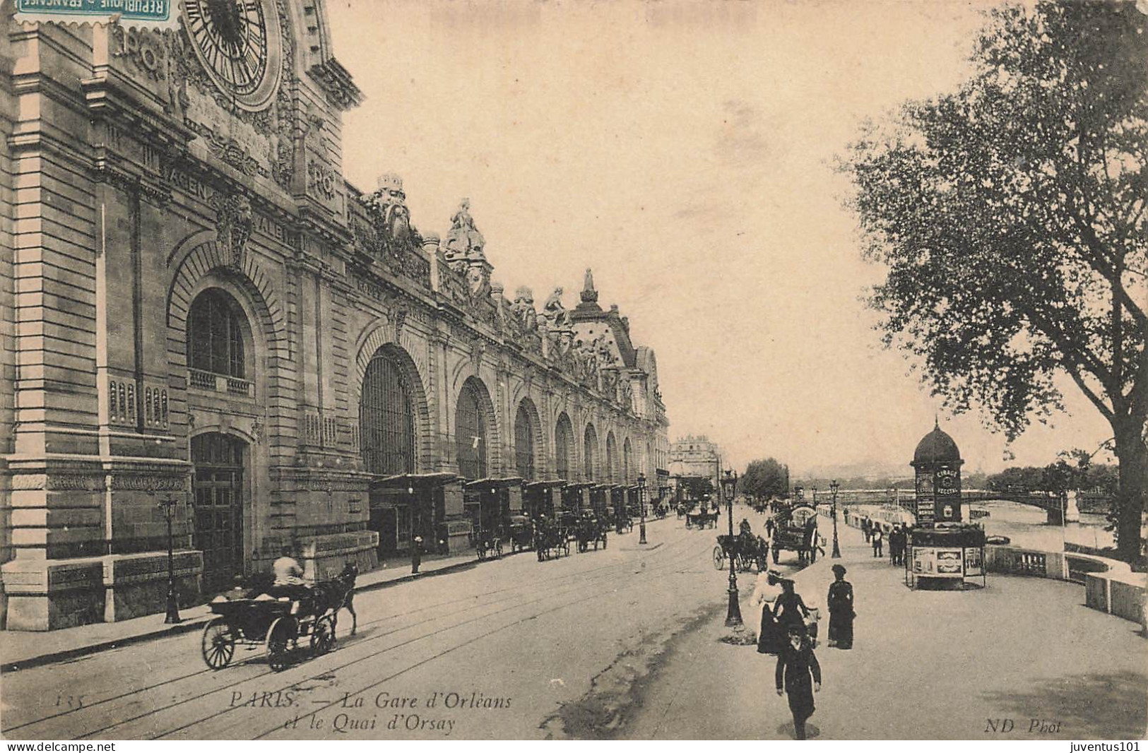 CPA Paris-La Gare D'Orléans Et Le Quai D'Orsay-135-Timbre    L2869 - Autres Monuments, édifices