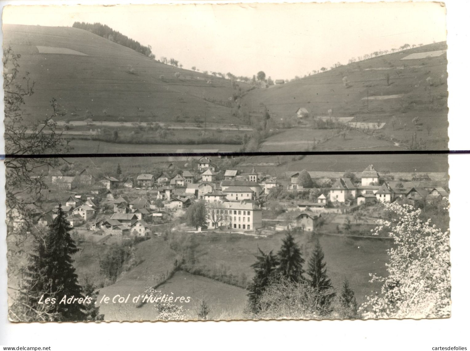 CPSM. GF. Isère .D38. Les ABRETS. Le Col D'Hurtières - Les Abrets