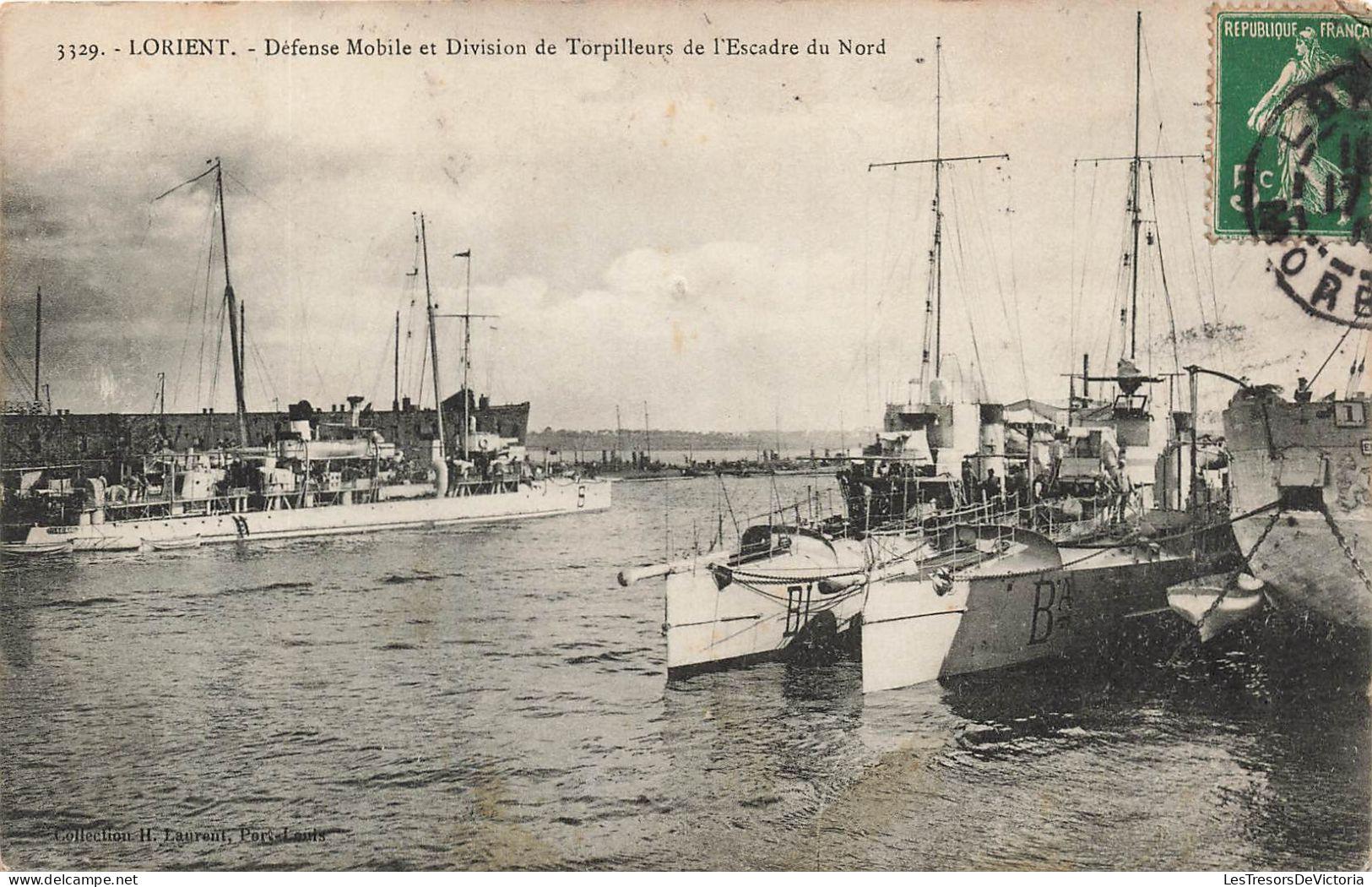 FRANCE - Lorient - Défense Mobile Et Division De Torpilleurs De L'escalade Du Nord - Animé - Carte Postale Ancienne - Lorient