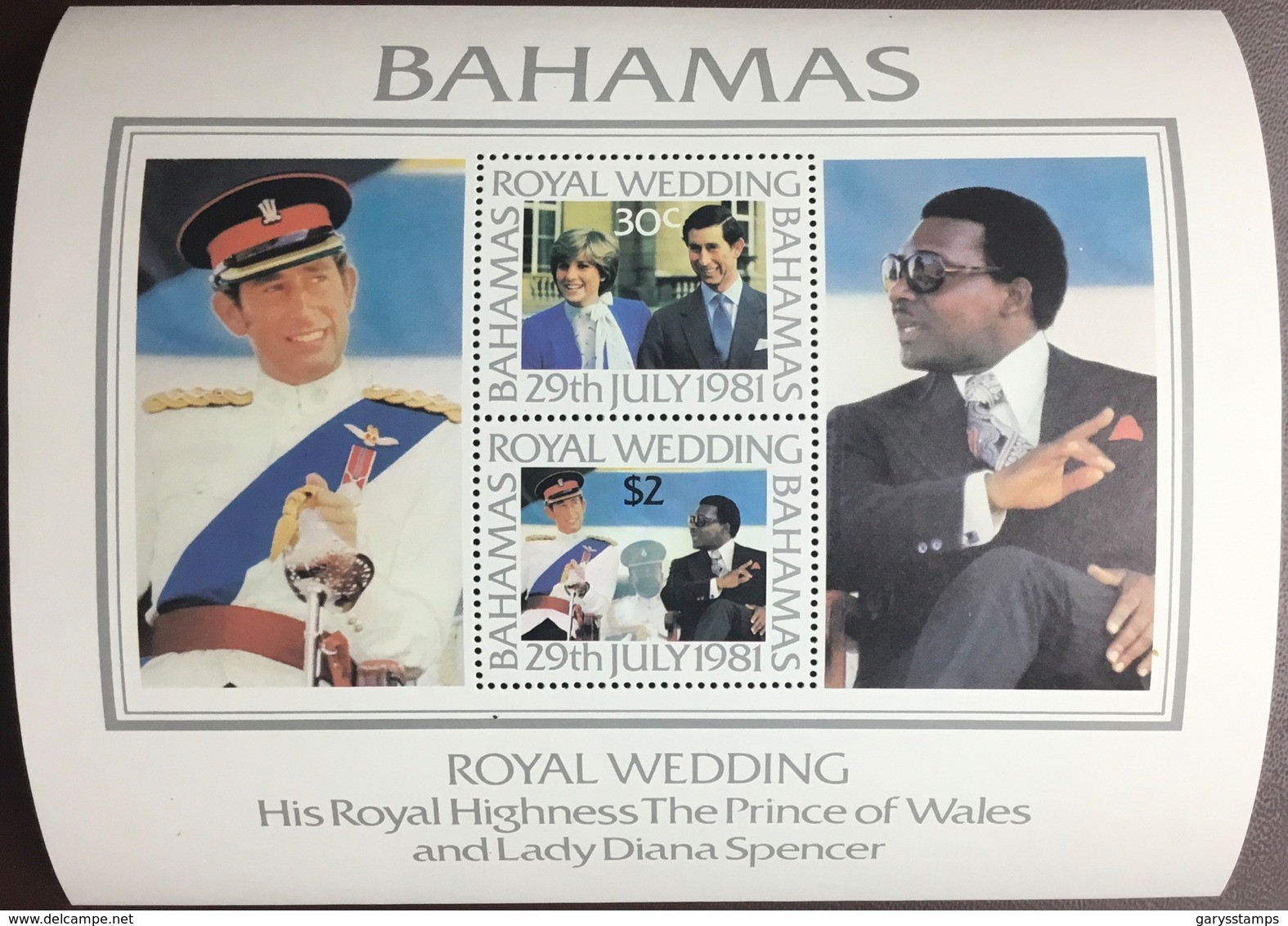 Bahamas 1981 Royal Wedding Minisheet MNH - Bahama's (1973-...)