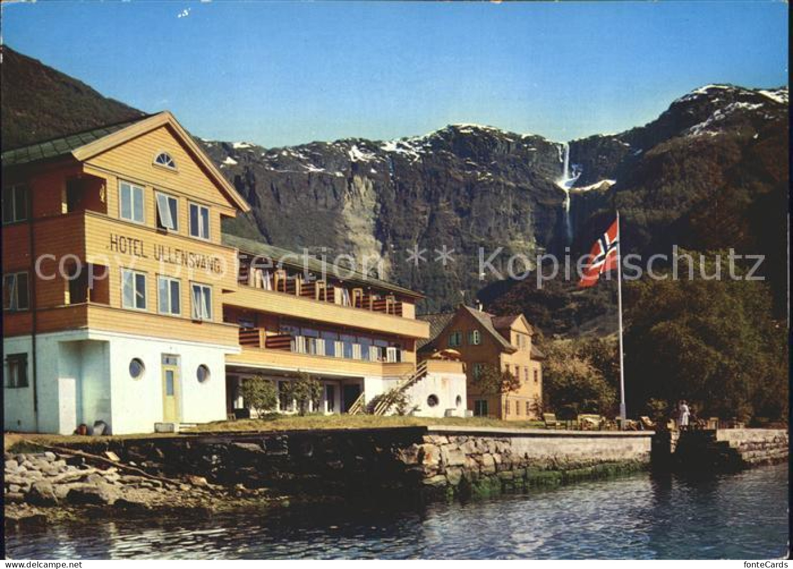 72314950 Hardanger Hotel Ullensvang Fahne Norwegen - Norvège