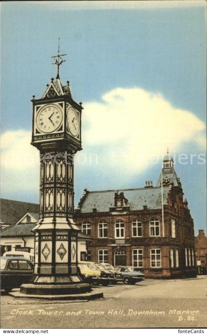 72314876 Norfolk Norwich Clock Tower Town Hall Downham Market Norfolk Norwich - Altri & Non Classificati