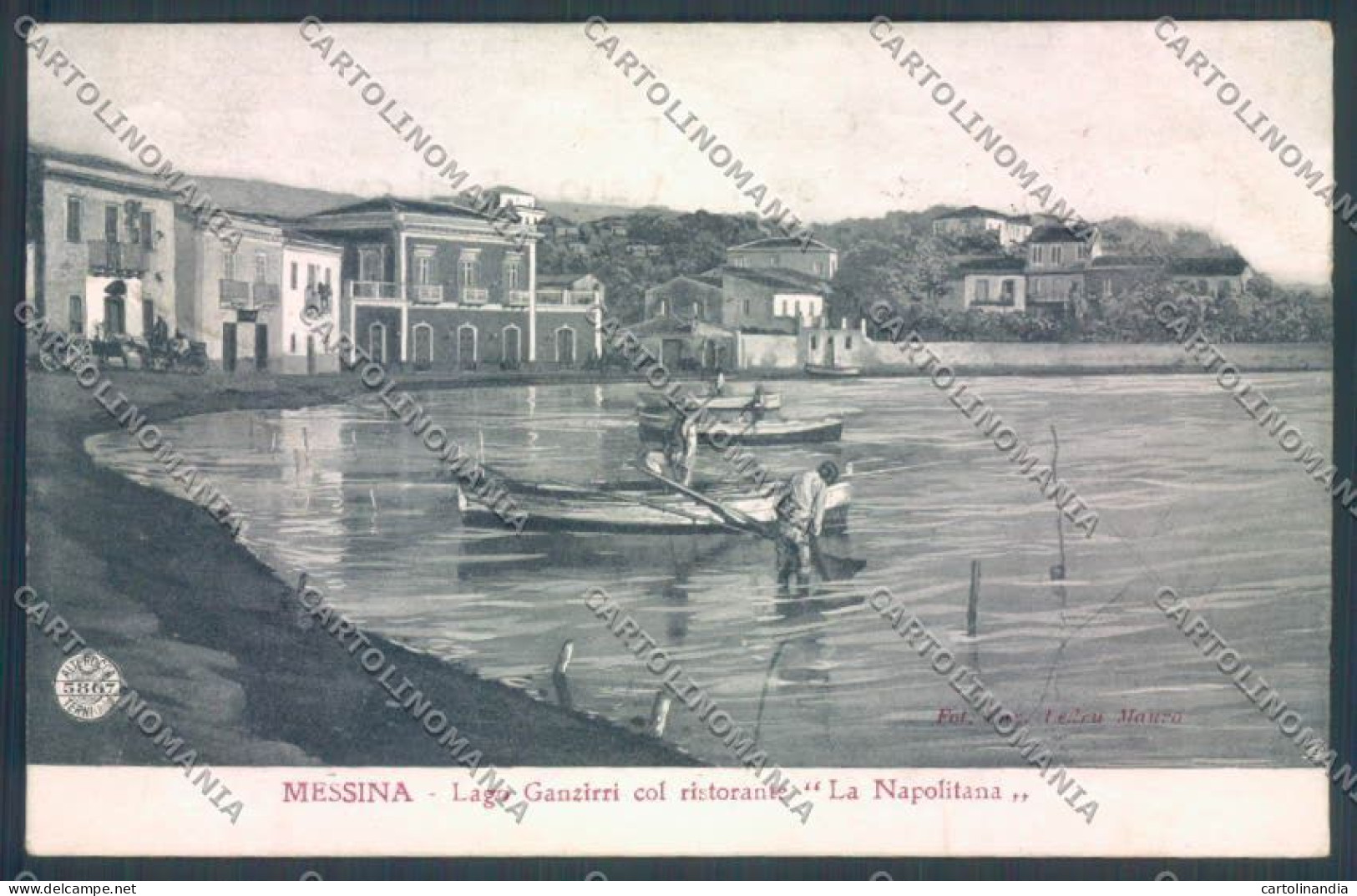 Messina Città Lago Ganzirri Alterocca Cartolina ZB9654 - Messina