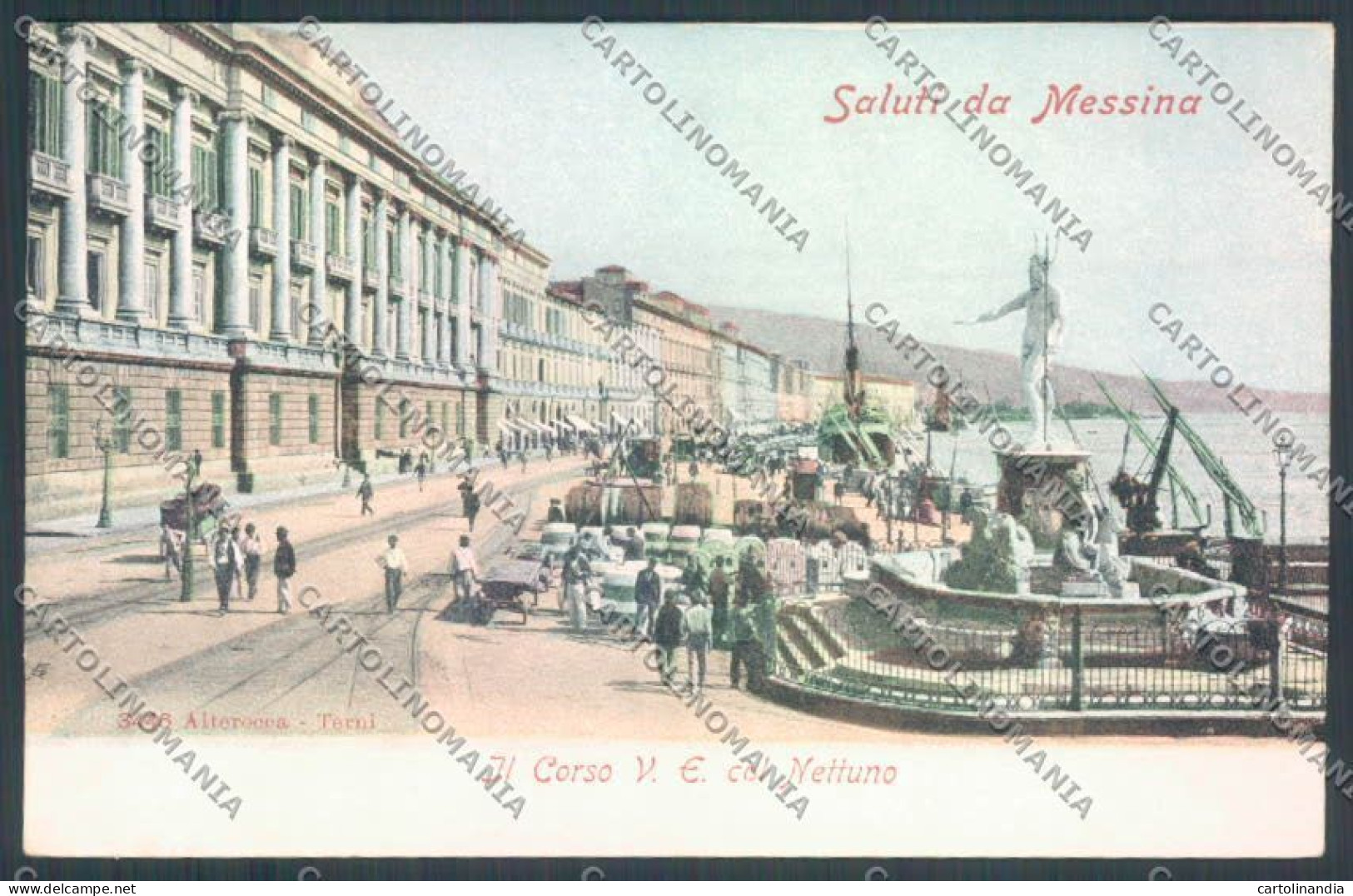 Messina Città Alterocca Cartolina ZB9324 - Messina