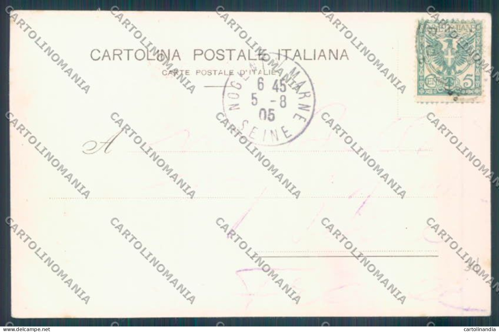 Trapani Città TRACCE UMIDO Cartolina ZB9234 - Trapani