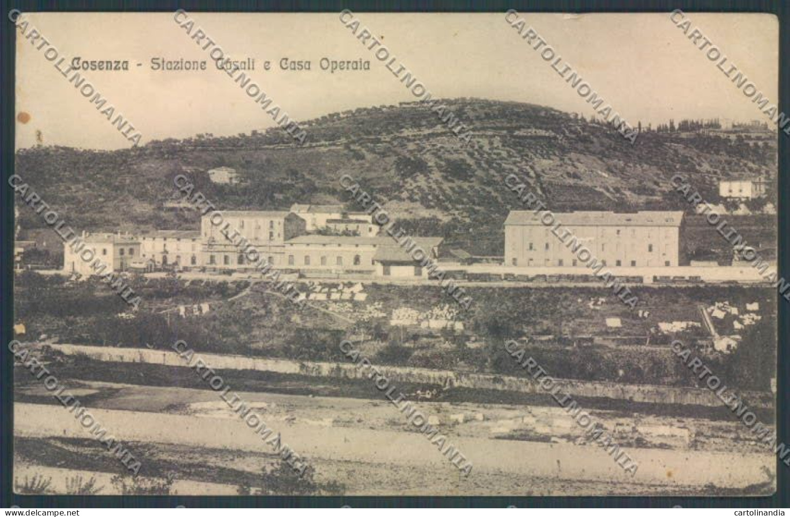 Cosenza Città Stazione Casa Operaia Cartolina ZB9065 - Cosenza