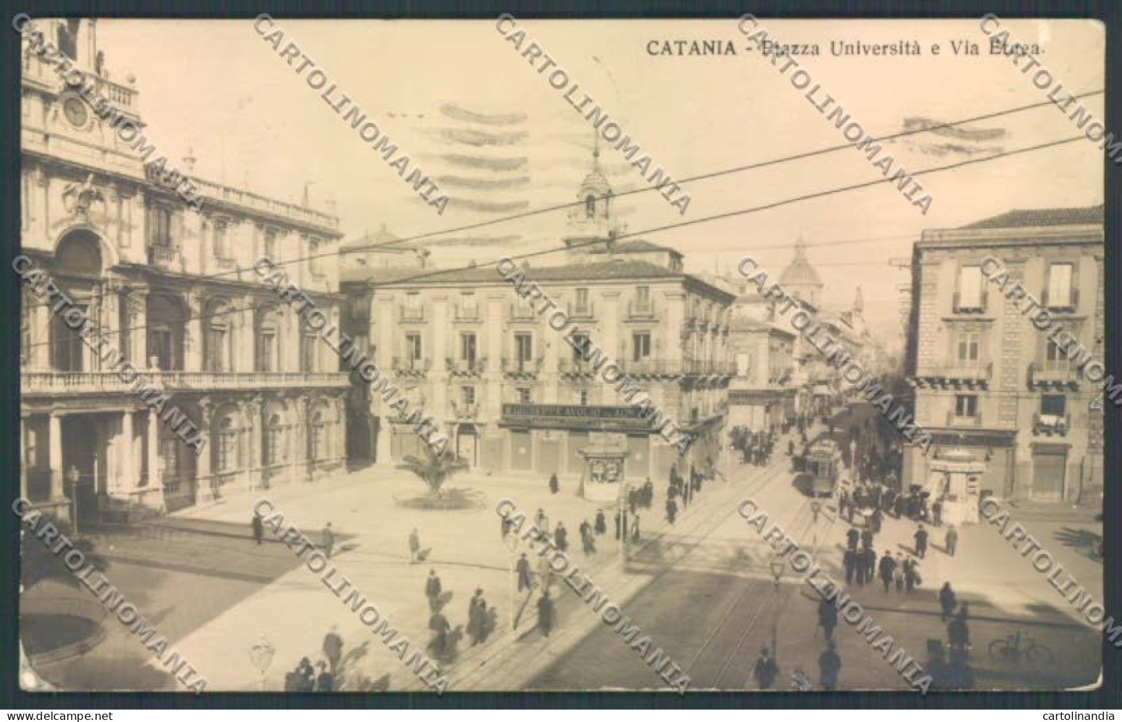 Catania Città Piazza Università Foto Cartolina ZB9052 - Catania