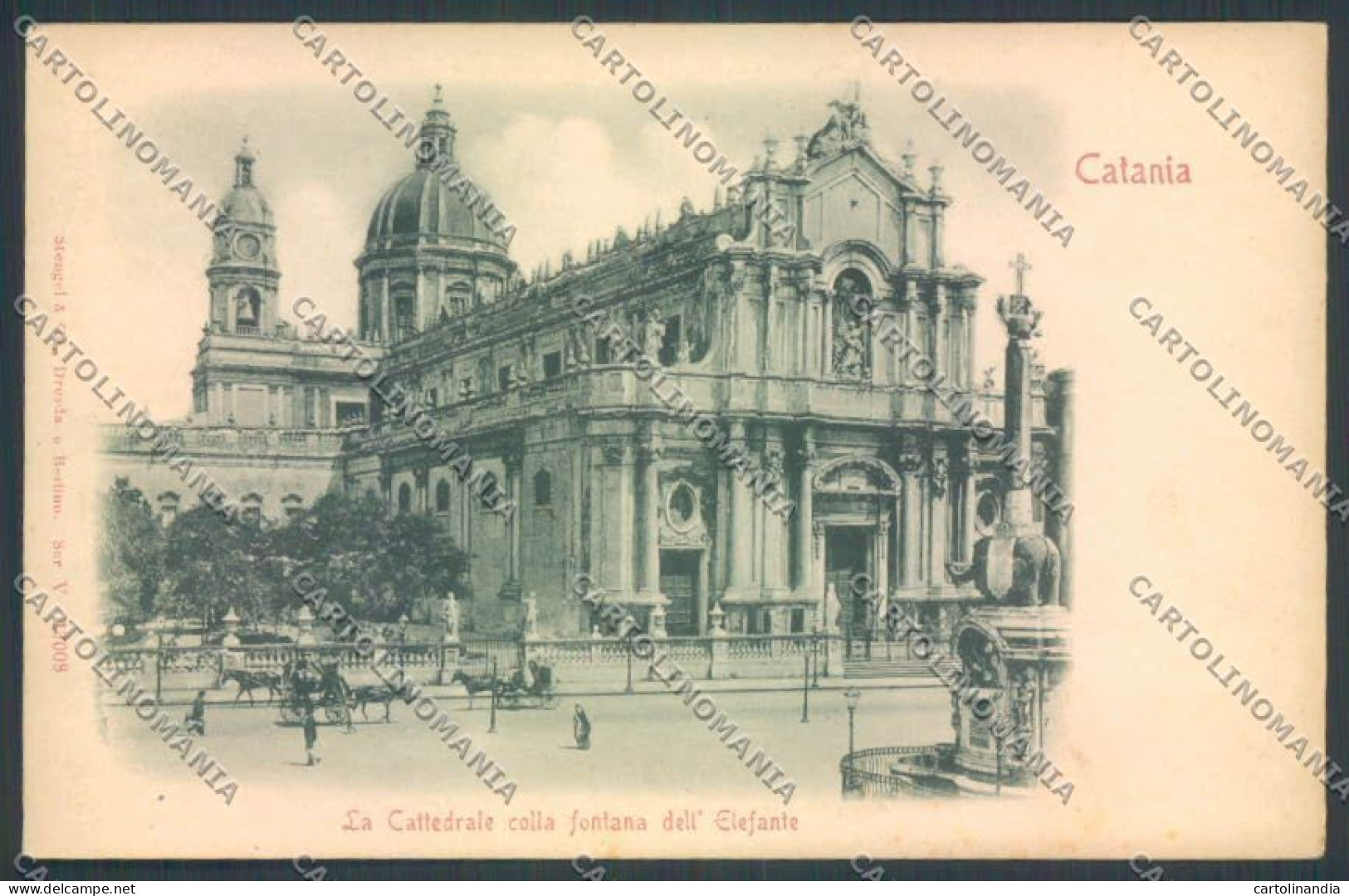 Catania Città Rilievo Cartolina ZB9030 - Catania