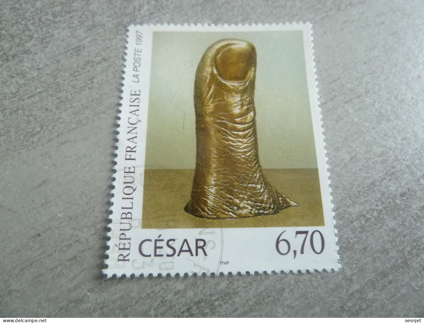 César Baldaccini (1921-1998) Sculpteur - Le Pouce - 6F.70 - Yt 3104 - Multicolore - Oblitéré - Année 1997 - - Used Stamps