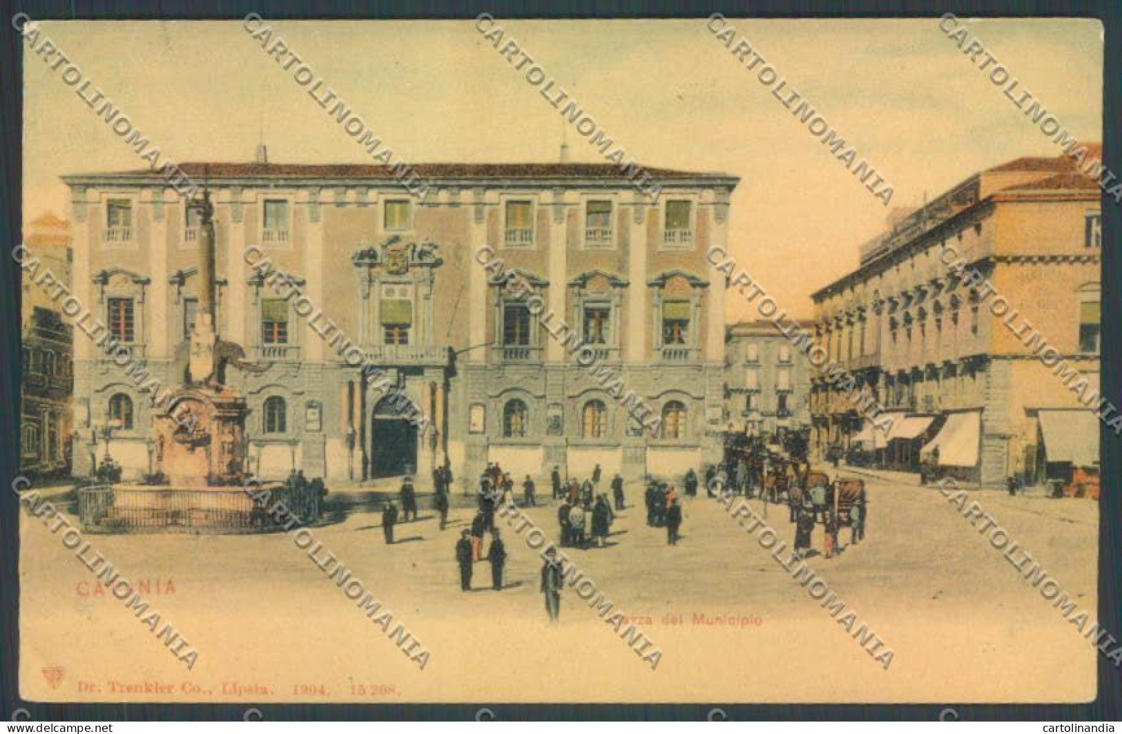 Catania Città Piazza Municipio Cartolina ZB8864 - Catania