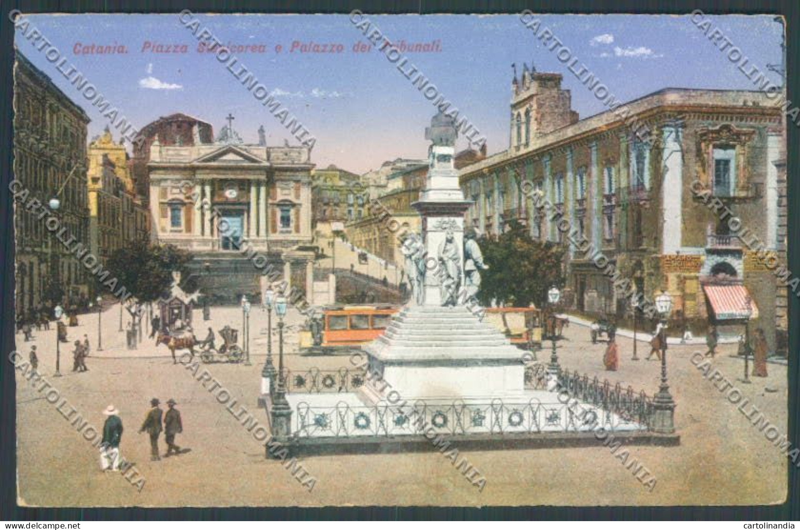 Catania Città Piazza Stesicorea Cartolina ZB8878 - Catania