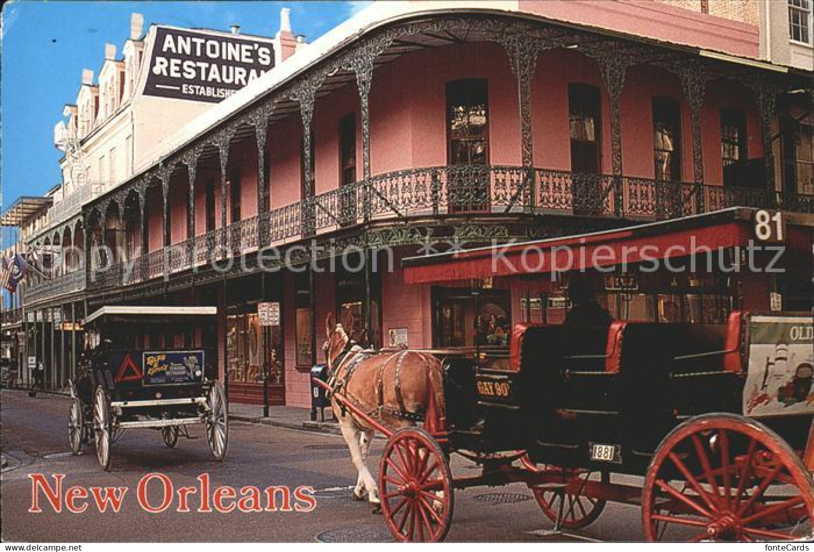 72312294 New_Orleans_Louisiana Antoines Restaurant Pferdekutsche  - Andere & Zonder Classificatie