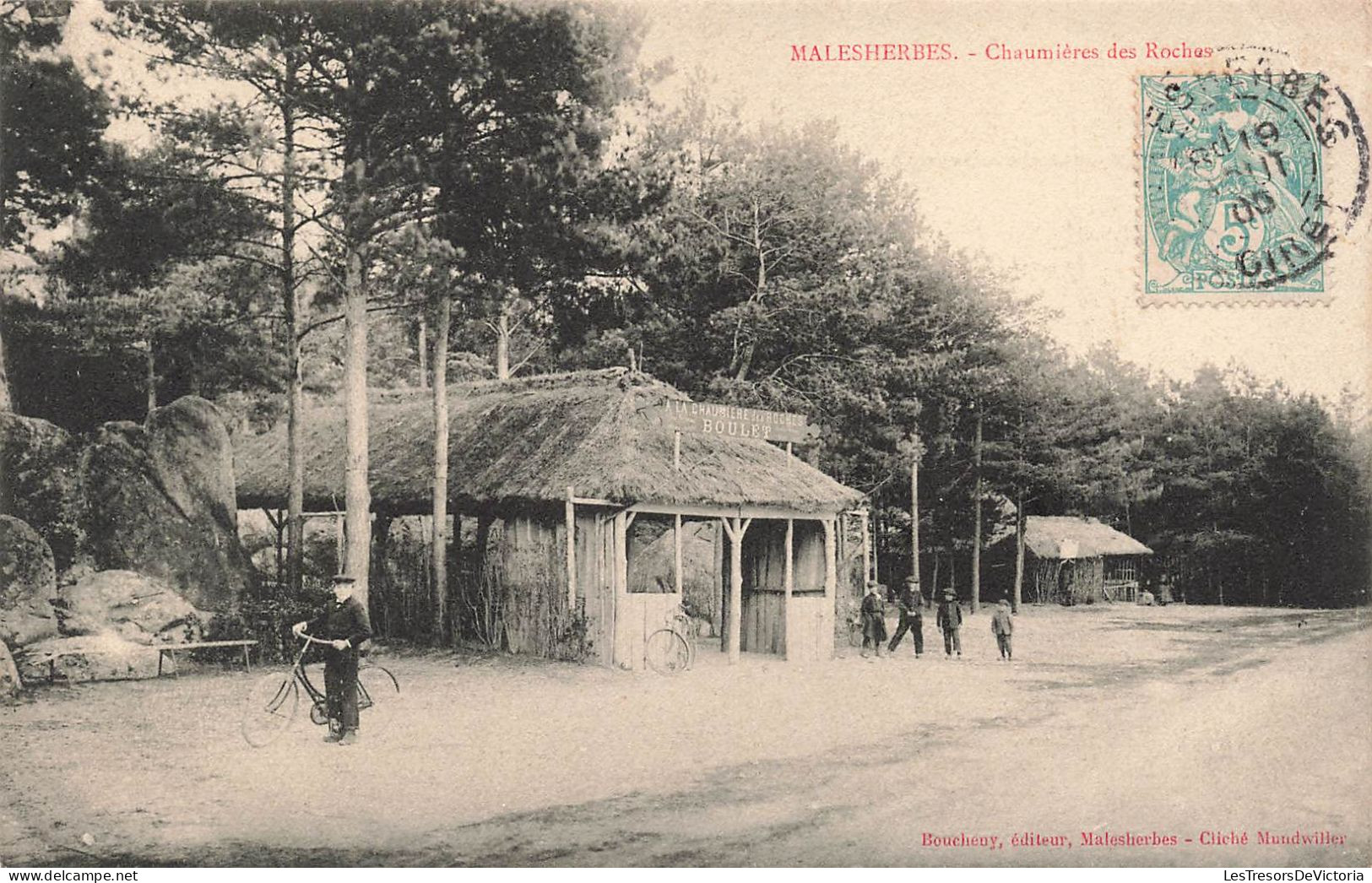 FRANCE - Malesherbes - Vue Sur La Chaumières Des Roches - Animé - Vue Générale - Carte Postale Ancienne - Malesherbes