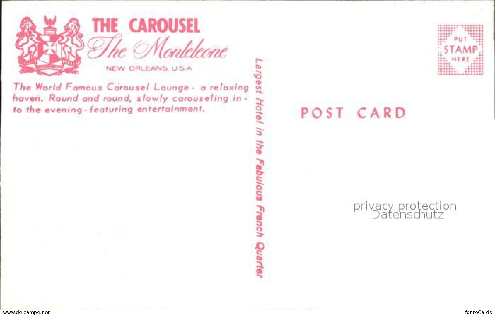 72311656 New_Orleans_Louisiana The Carousel Lounge The Monteleone - Autres & Non Classés