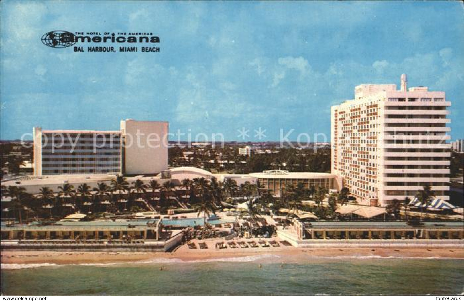 72311655 Bal_Harbour Hotel Americana Beach Aerial View - Autres & Non Classés