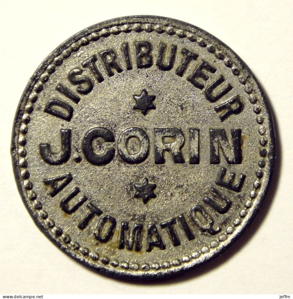 Jeton Pour Un Cigare - Distributeur Automatique J. CORIN - Monetary / Of Necessity