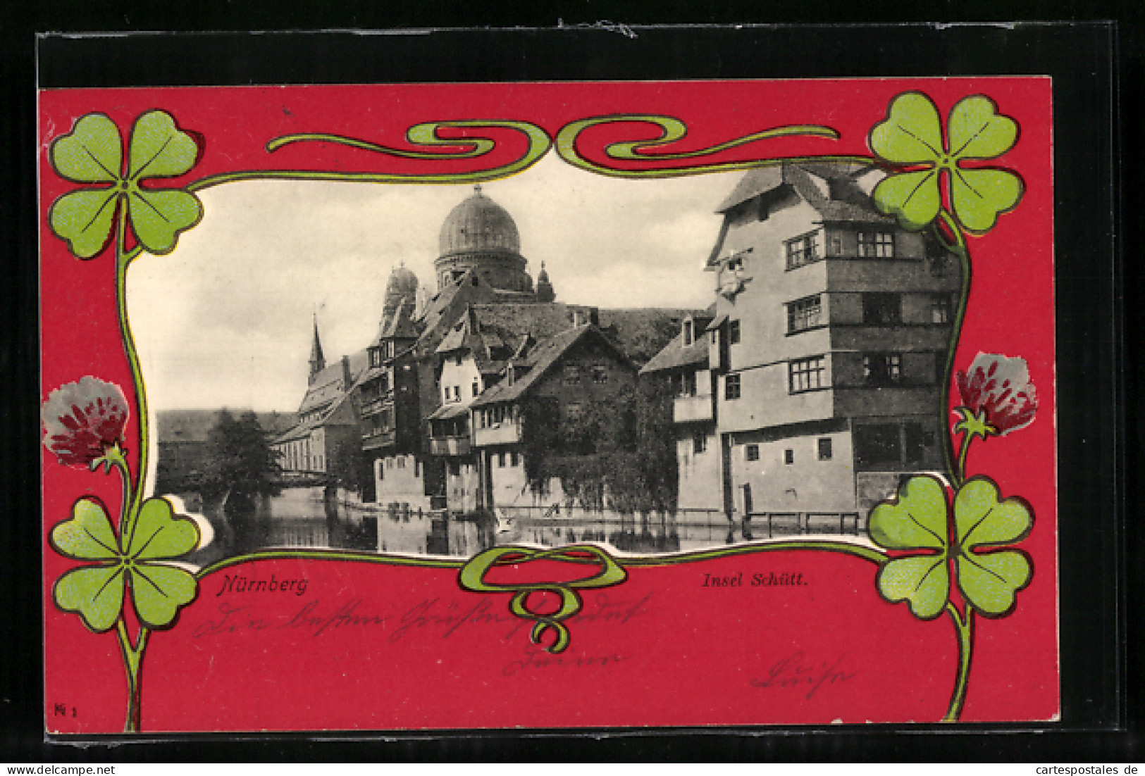 AK Nürnberg, Blick Auf Insel Schütt Mit Synagoge  - Nuernberg