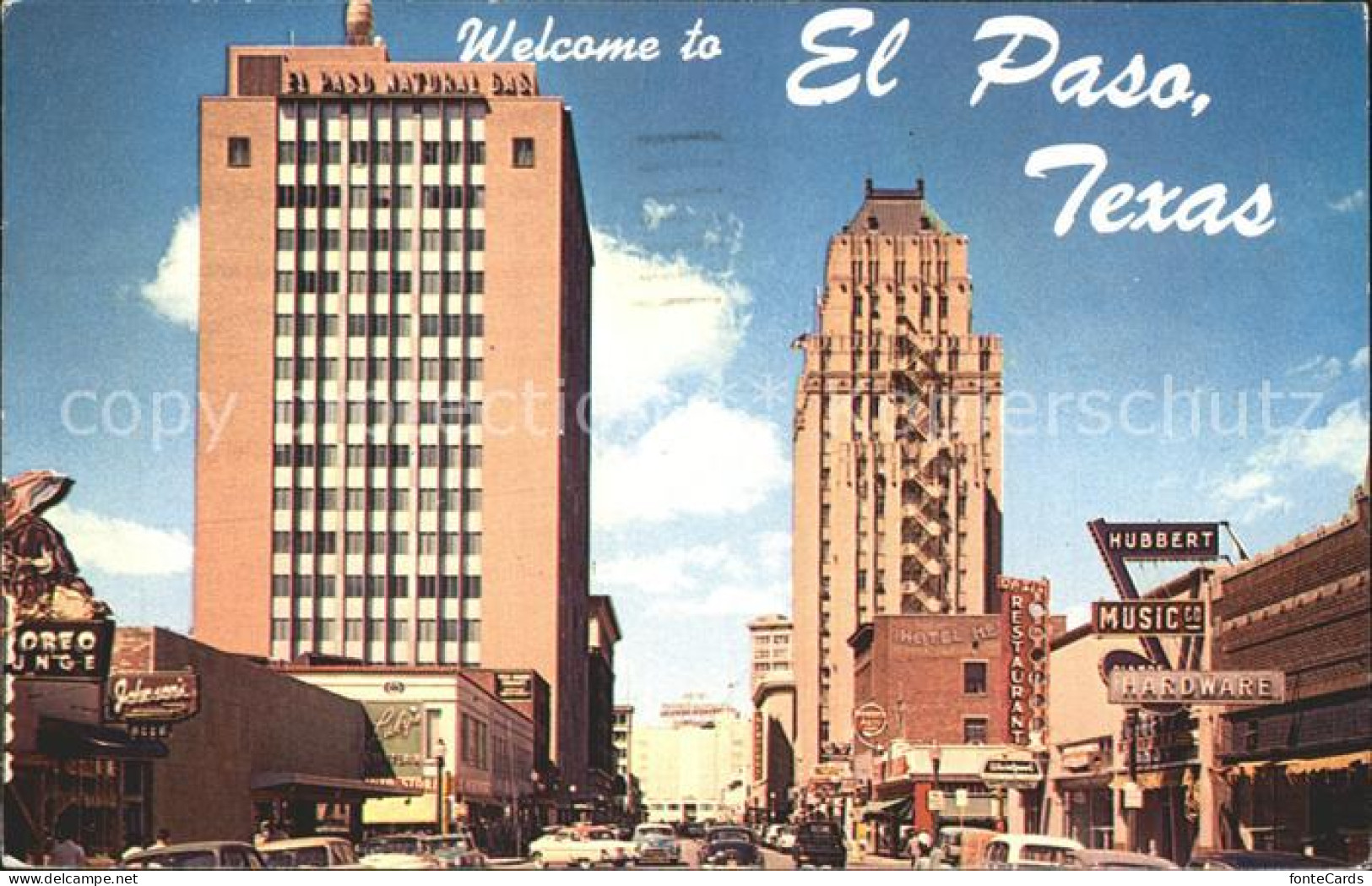 72311276 El_Paso_Texas Texas Street Natural Gas Co. Building Basset Tower  - Other & Unclassified