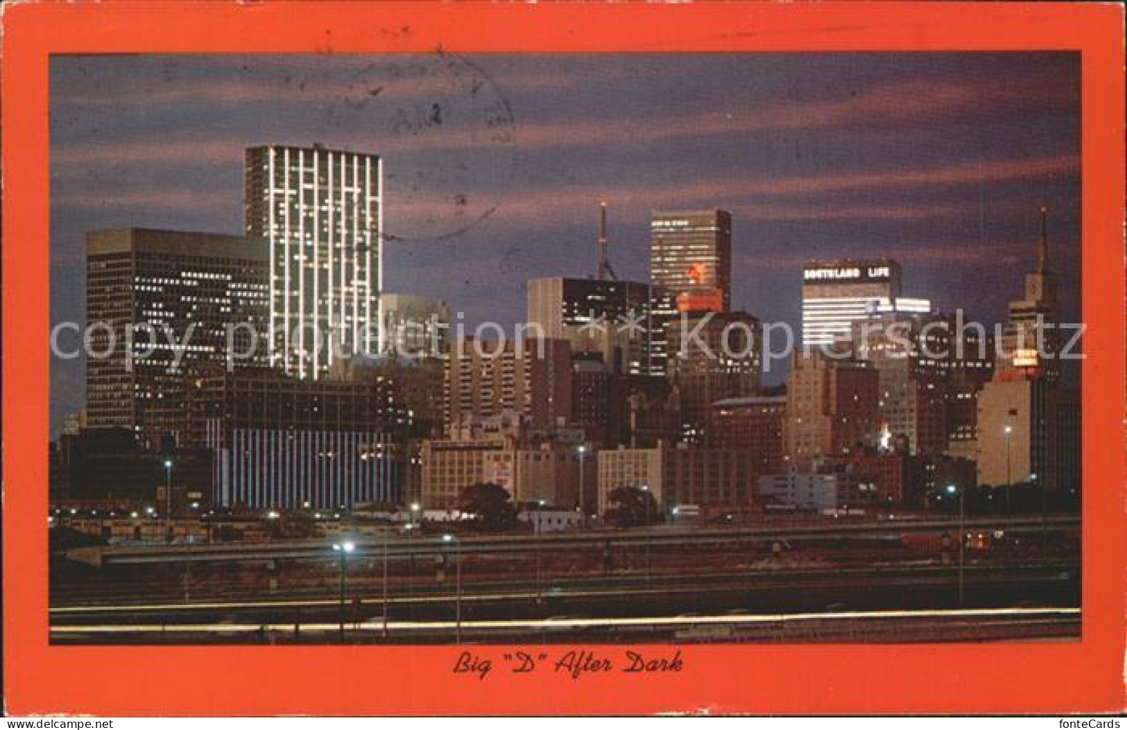 72311272 Dallas_Texas Skyline Hub Of Business Activity After Dark Big D - Altri & Non Classificati