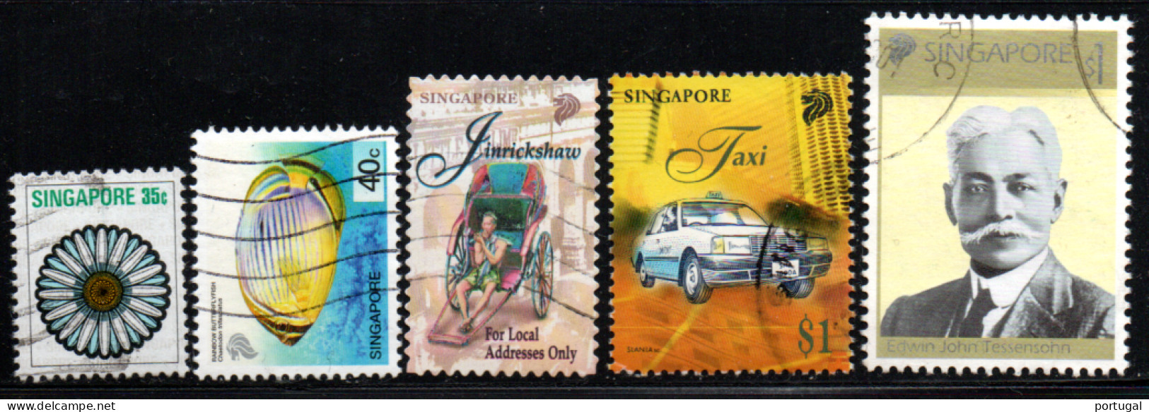 Singapour  ( 5 Timbres ) - OBLITERE - Singapore (1959-...)