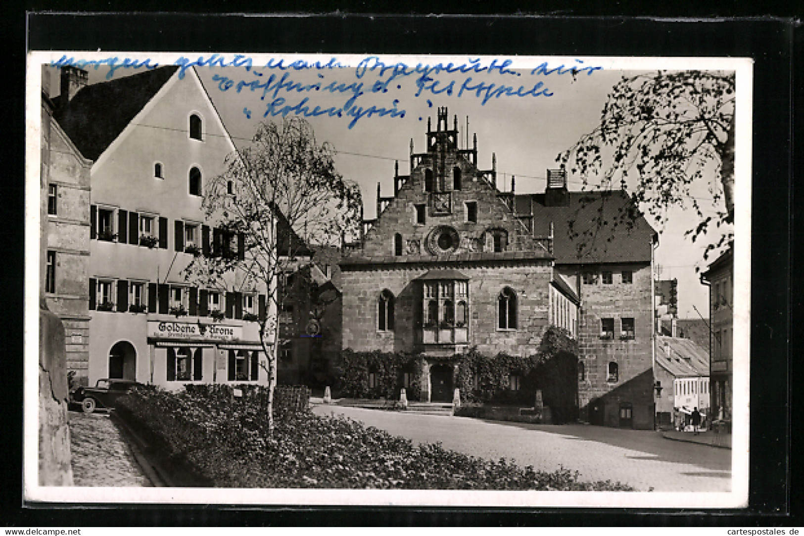 AK Sulzbach-Rosenberg /Opf., Gasthaus Goldene Krone, Rathaus  - Sulzbach-Rosenberg