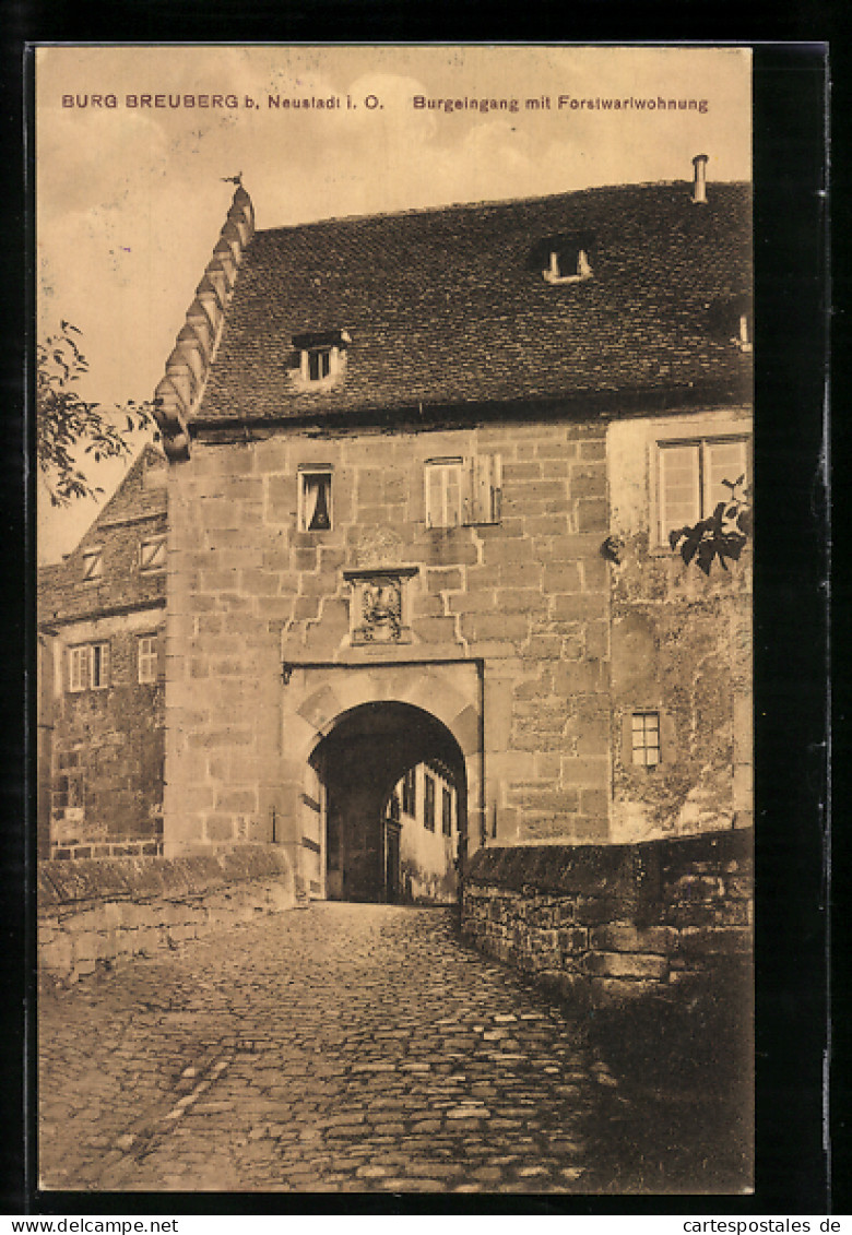 AK Neustadt /Odenwald, Burg Breuberg, Burgeingang Mit Forstwartwohnung  - Odenwald