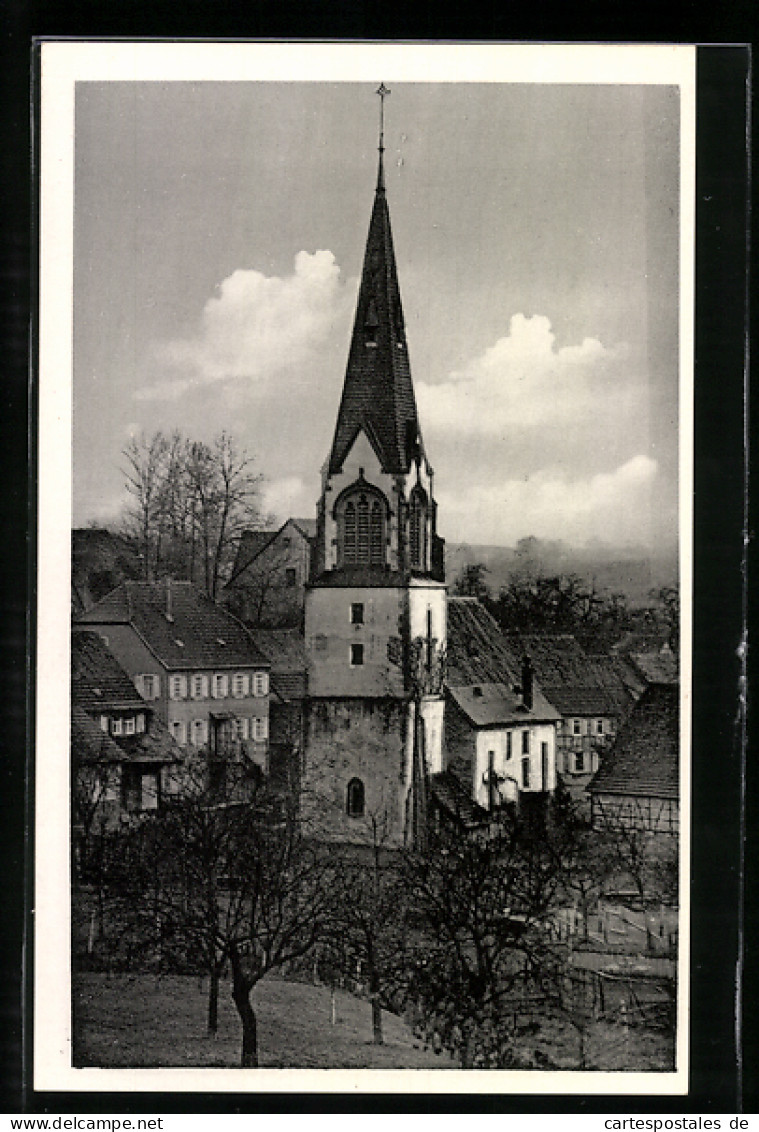 AK Mittelschefflenz /Kr. Mosbach, Evangelische Kirche  - Mosbach