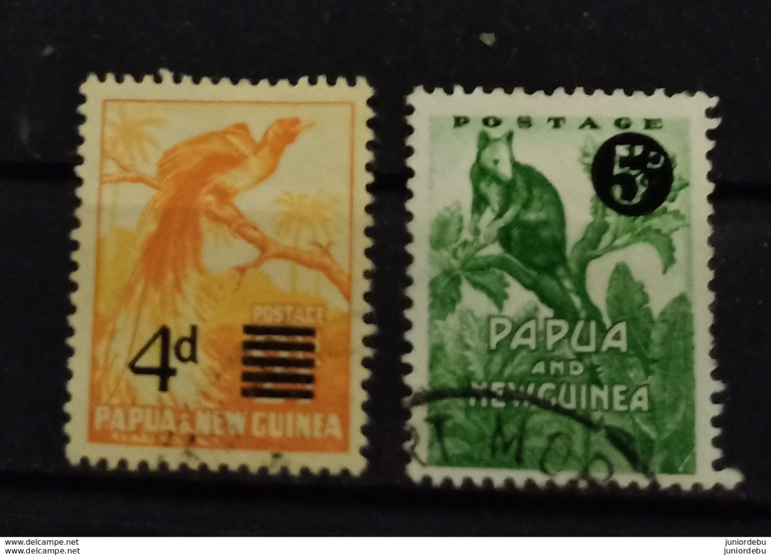 Papua New Guinea -  1967 - 1959 Surcharged On 1952 Local Motif Issues  - 2 Diff -  USED. ( D) - ( OL 03/04/2020) - Papúa Nueva Guinea