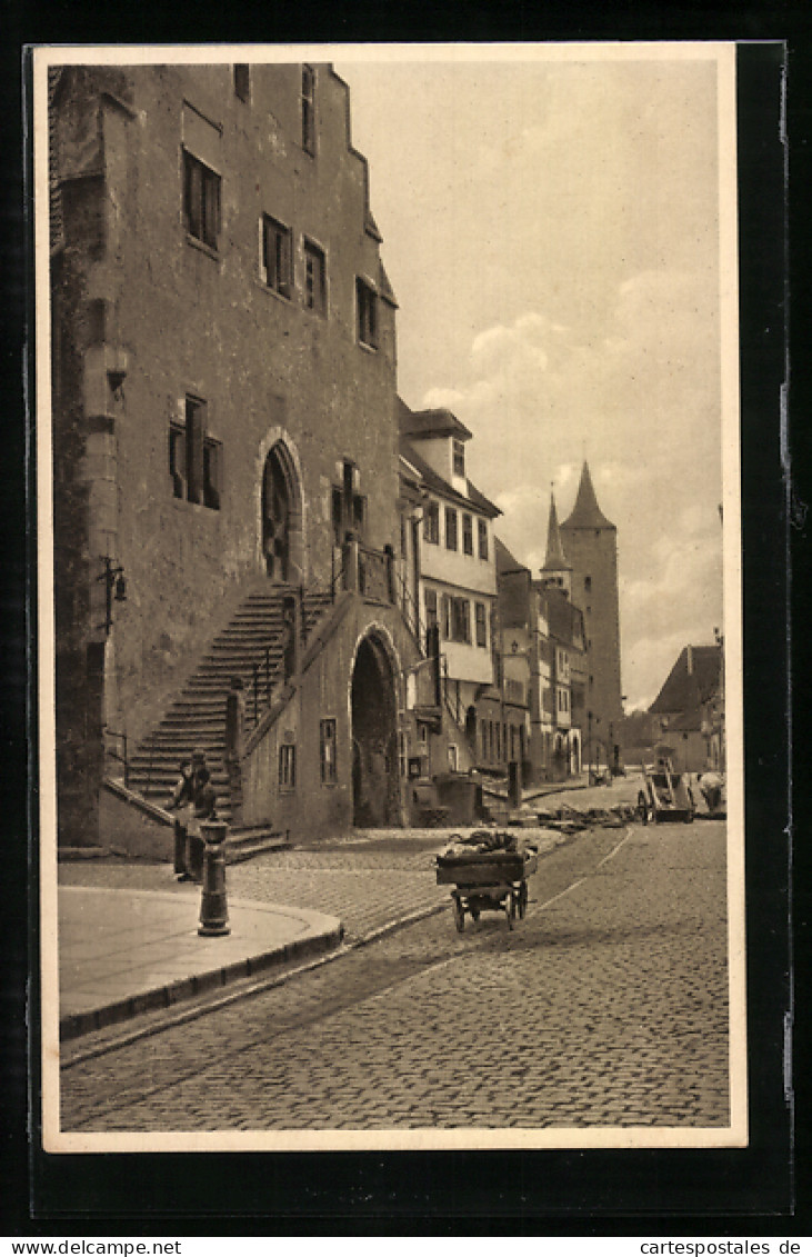 AK Karlstadt A. M., Am Rathaus  - Karlstadt