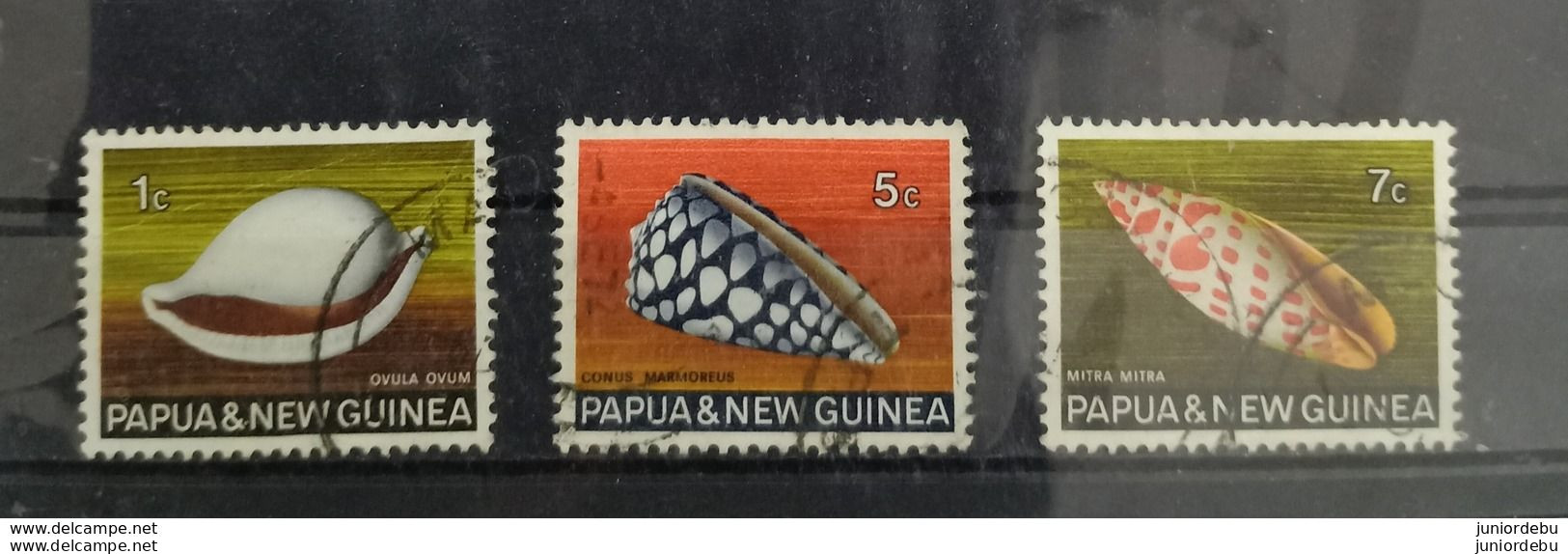 Papua New Guinea - 1968 -1969 - Seashells  3 Diff - USED. ( D) - Condition As Per Scan. (OL 03/04/2020) - Papua New Guinea