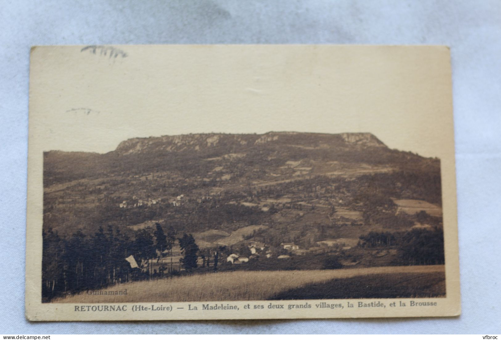 Cpa 1941, Retournac, La Madeleine Et Ses Deux Grands Villages, La Bastide Et La Brousse, Haute Loire 43 - Retournac