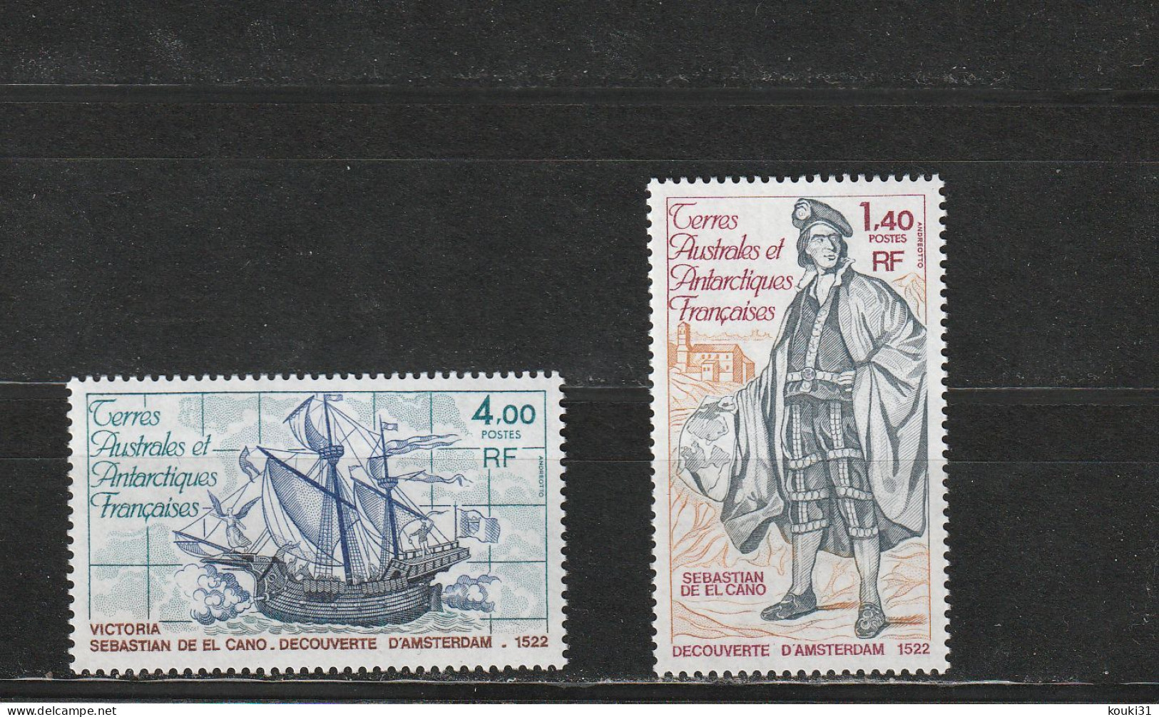 TAAF YT 84/5 ** : Sebastian De El Cano - 1979 - Unused Stamps