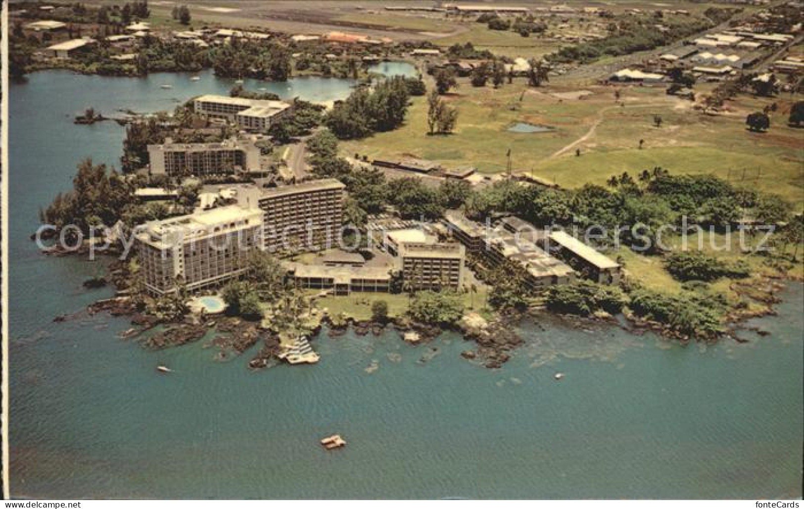 72308887 Hilo Banyan Drive Hotel Strip Air View - Otros & Sin Clasificación